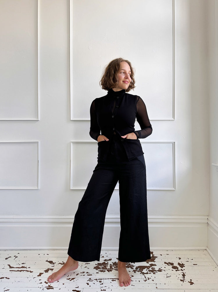 Linen Pleated Pants - Spring Sweet