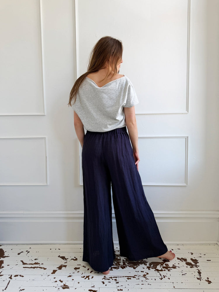 Linen Pull On Pant - Spring Sweet