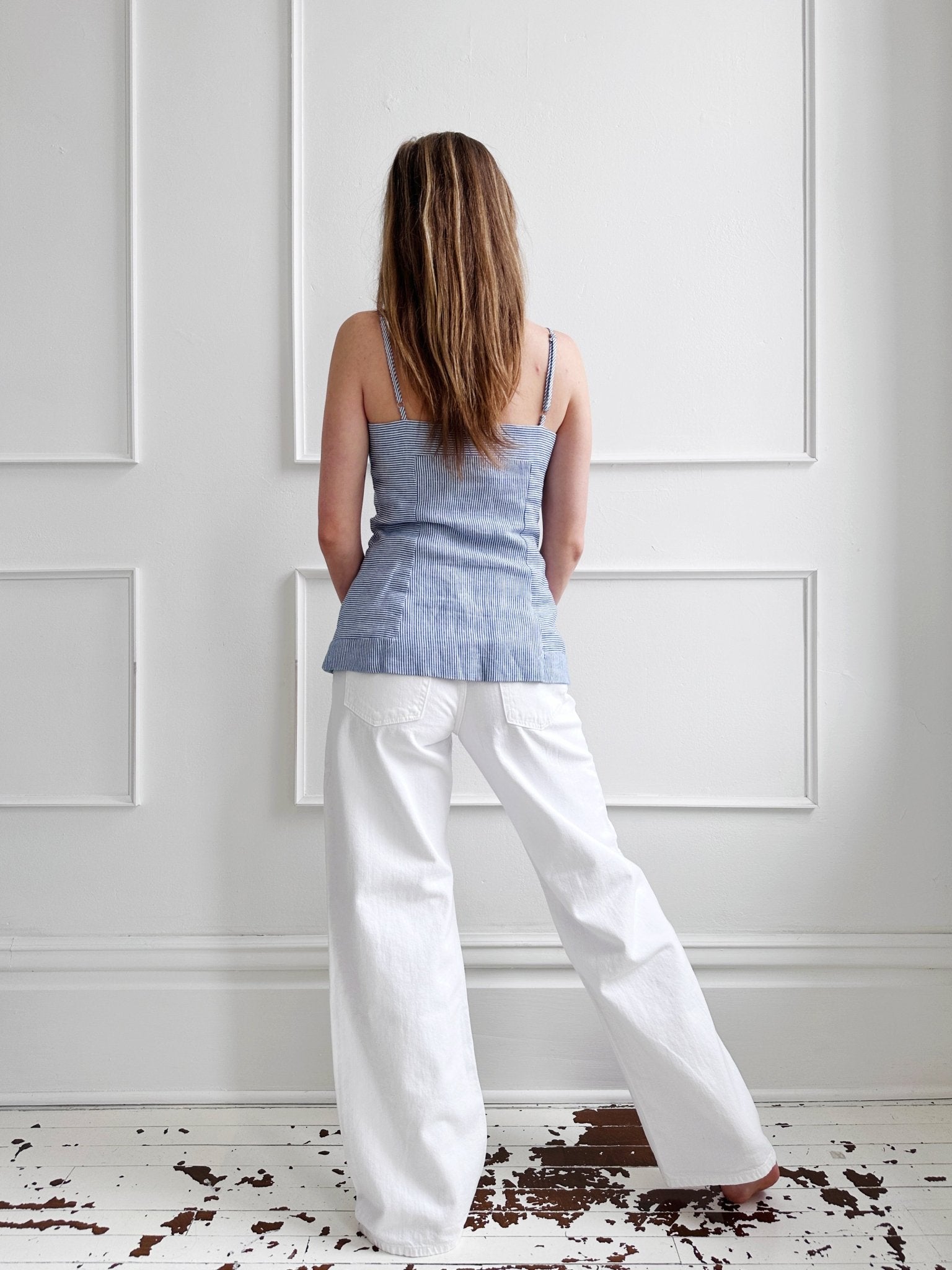 Linen Tank Vest - Spring Sweet