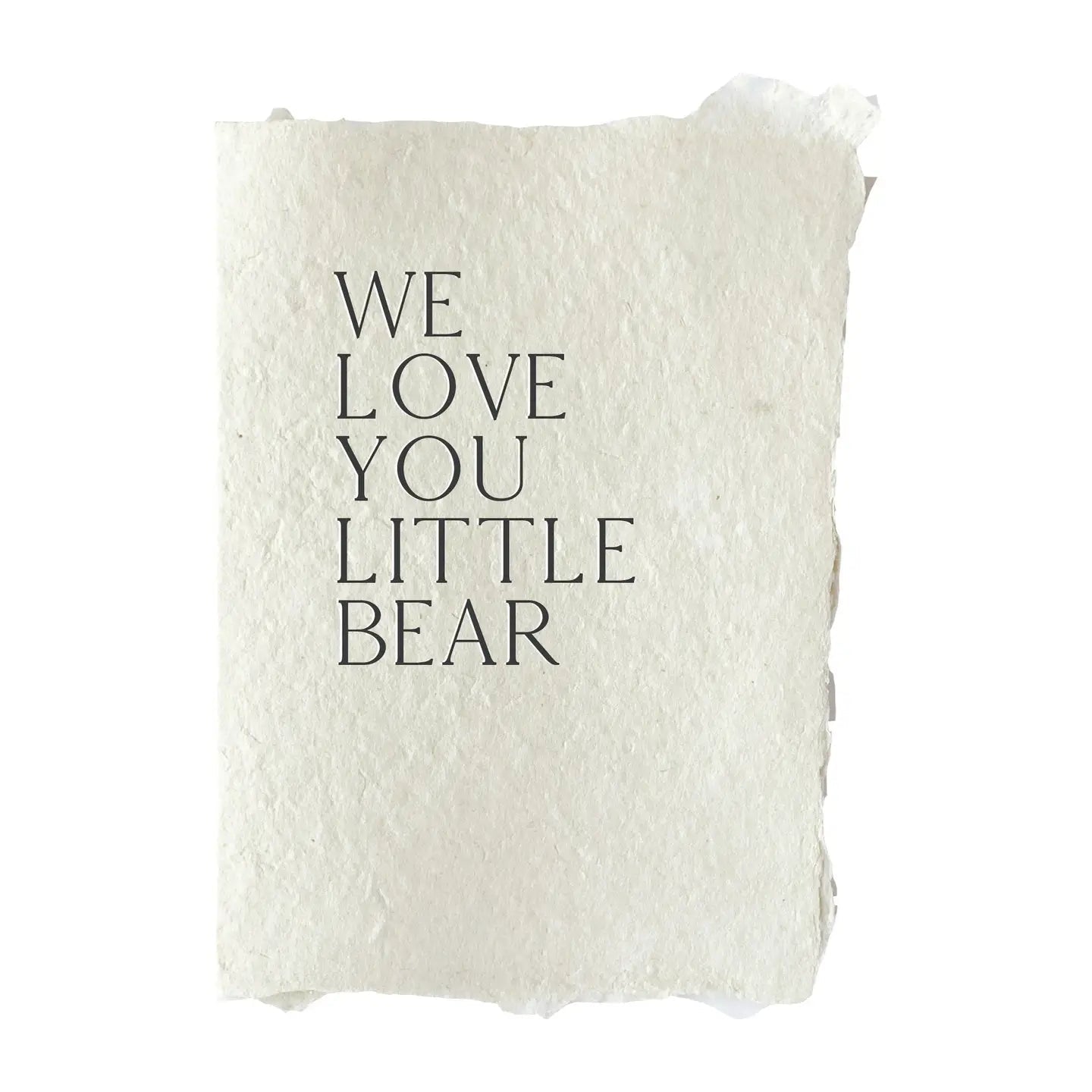 Little Bear Card - Spring Sweet