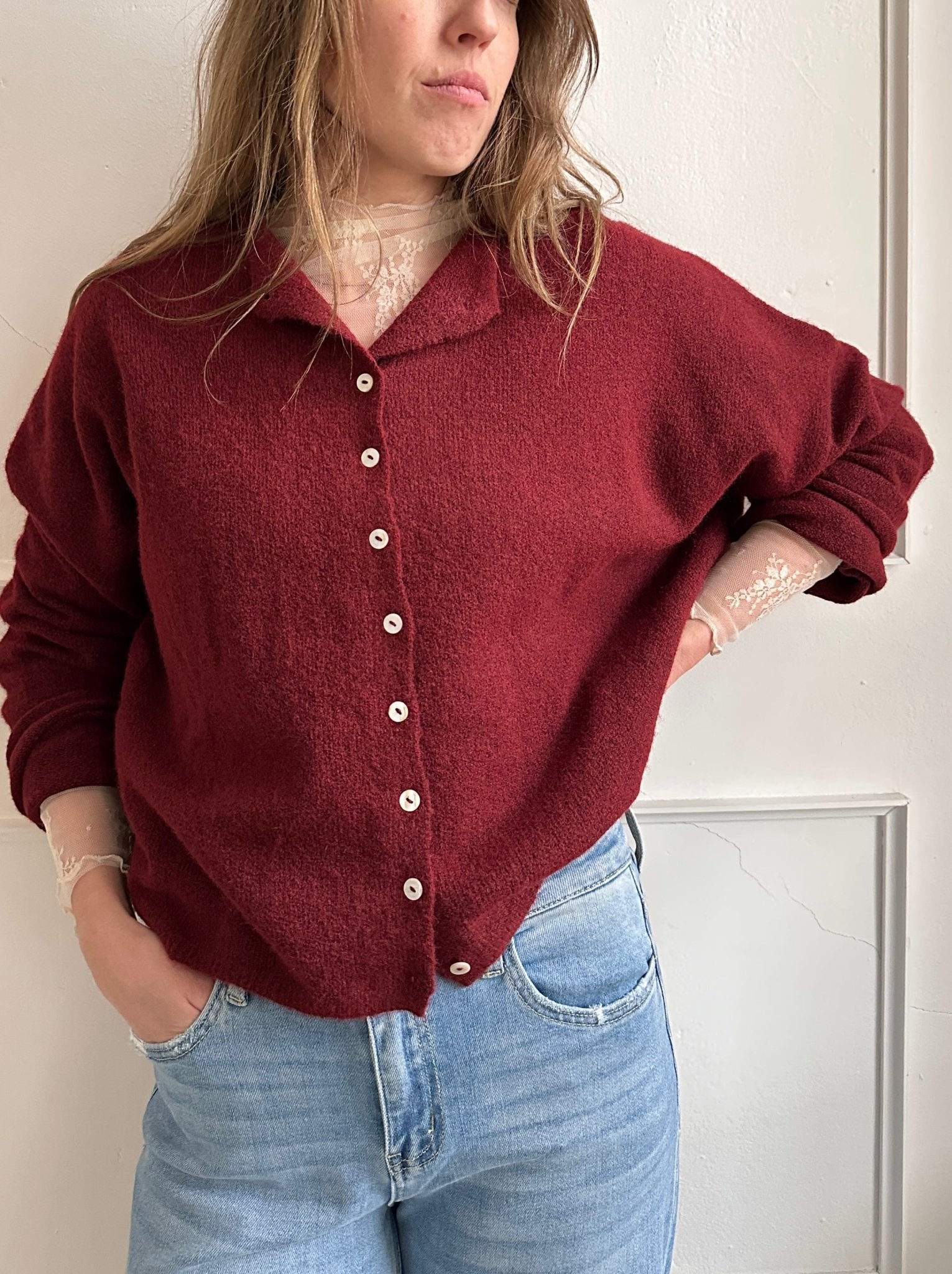 Long Sleeve Lace Overlay - Spring Sweet