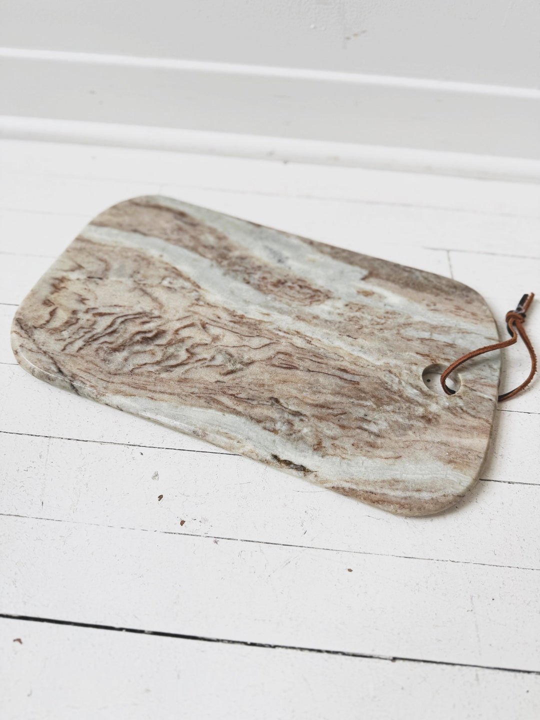 Marble Board w/ Leather Tie - Spring Sweet