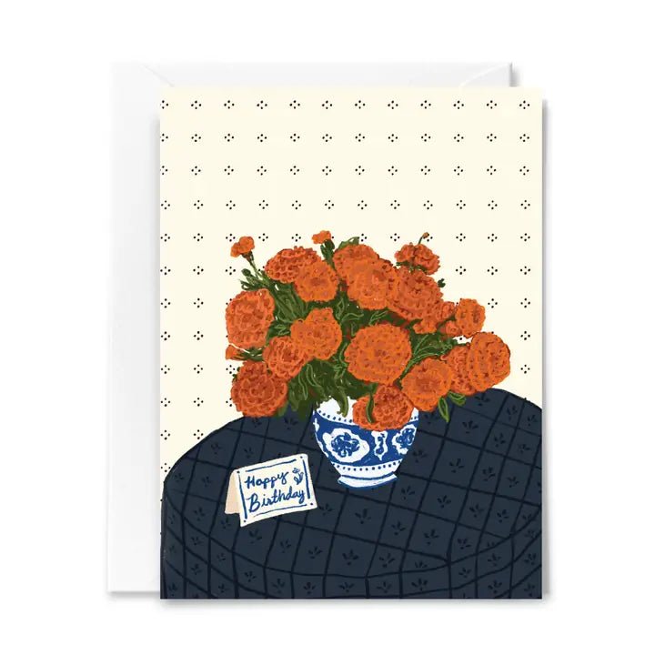 Marigolds Birthday Card - Spring Sweet