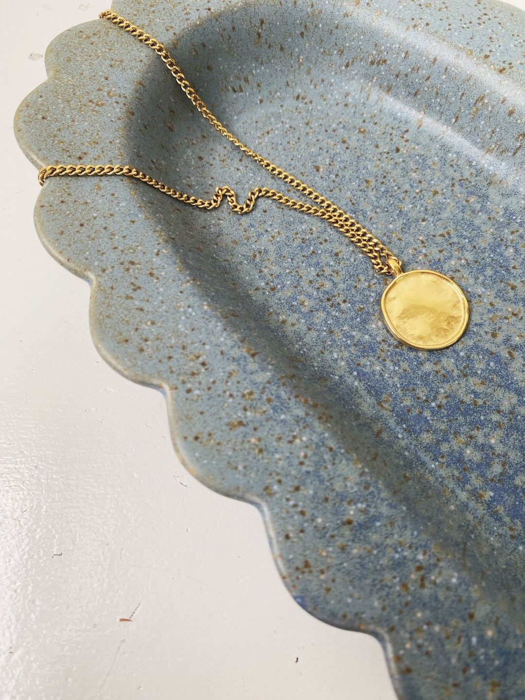 Medallion Pendant, Gold Plated - Spring Sweet