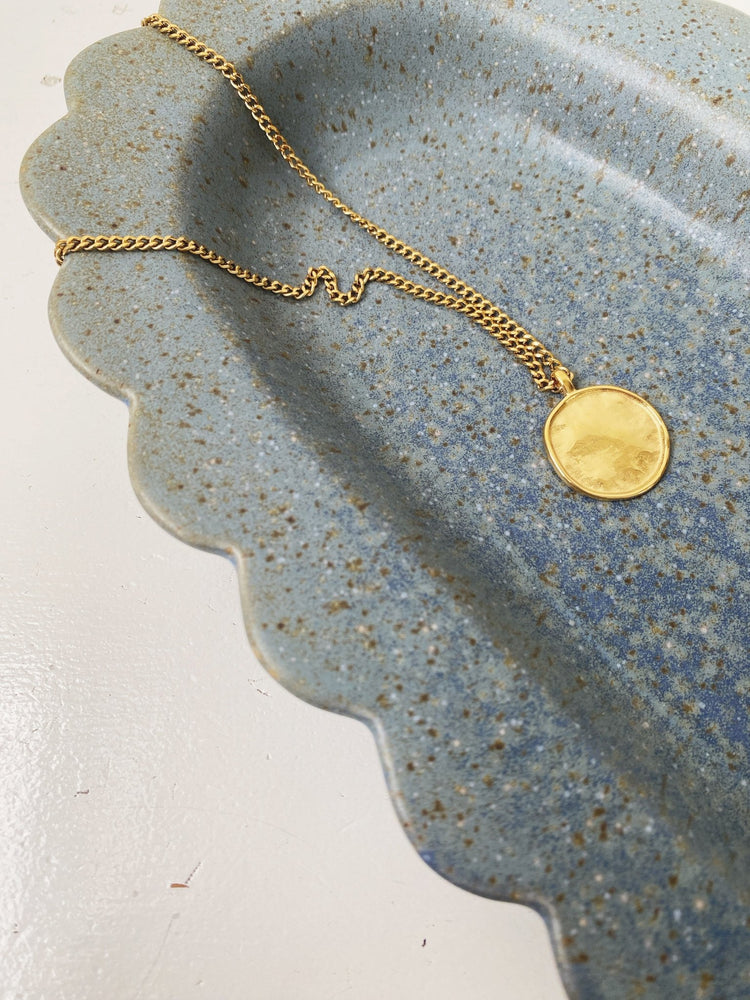 Medallion Pendant, Gold Plated - Spring Sweet