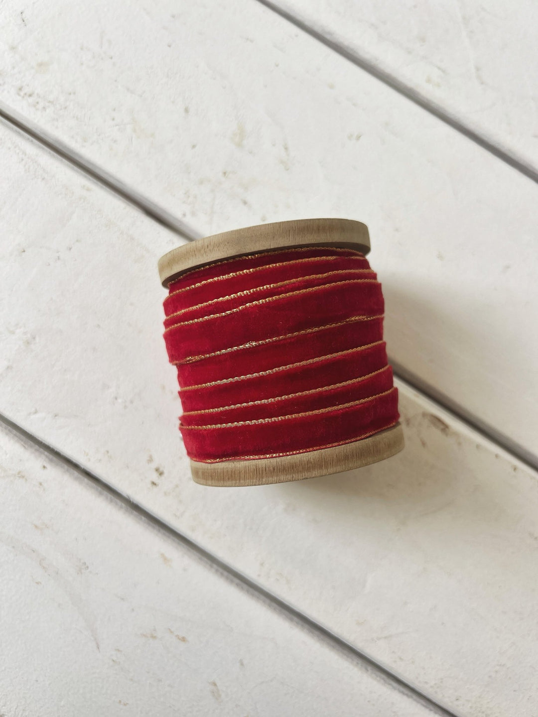 Metallic Edge Velvet Ribbon - Spring Sweet