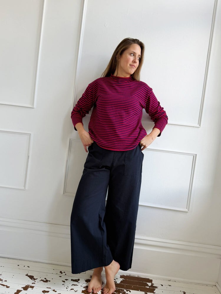 Mock Neck Lightweight Sweater - Spring Sweet