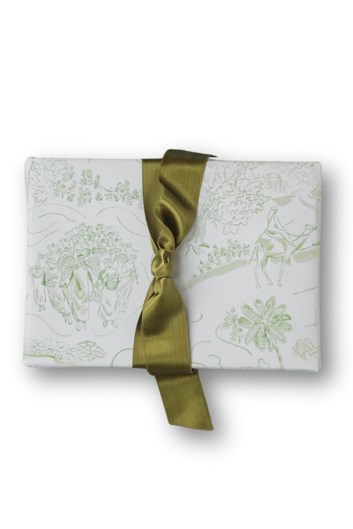 Nativity Toile Wrapping Sheets - Spring Sweet