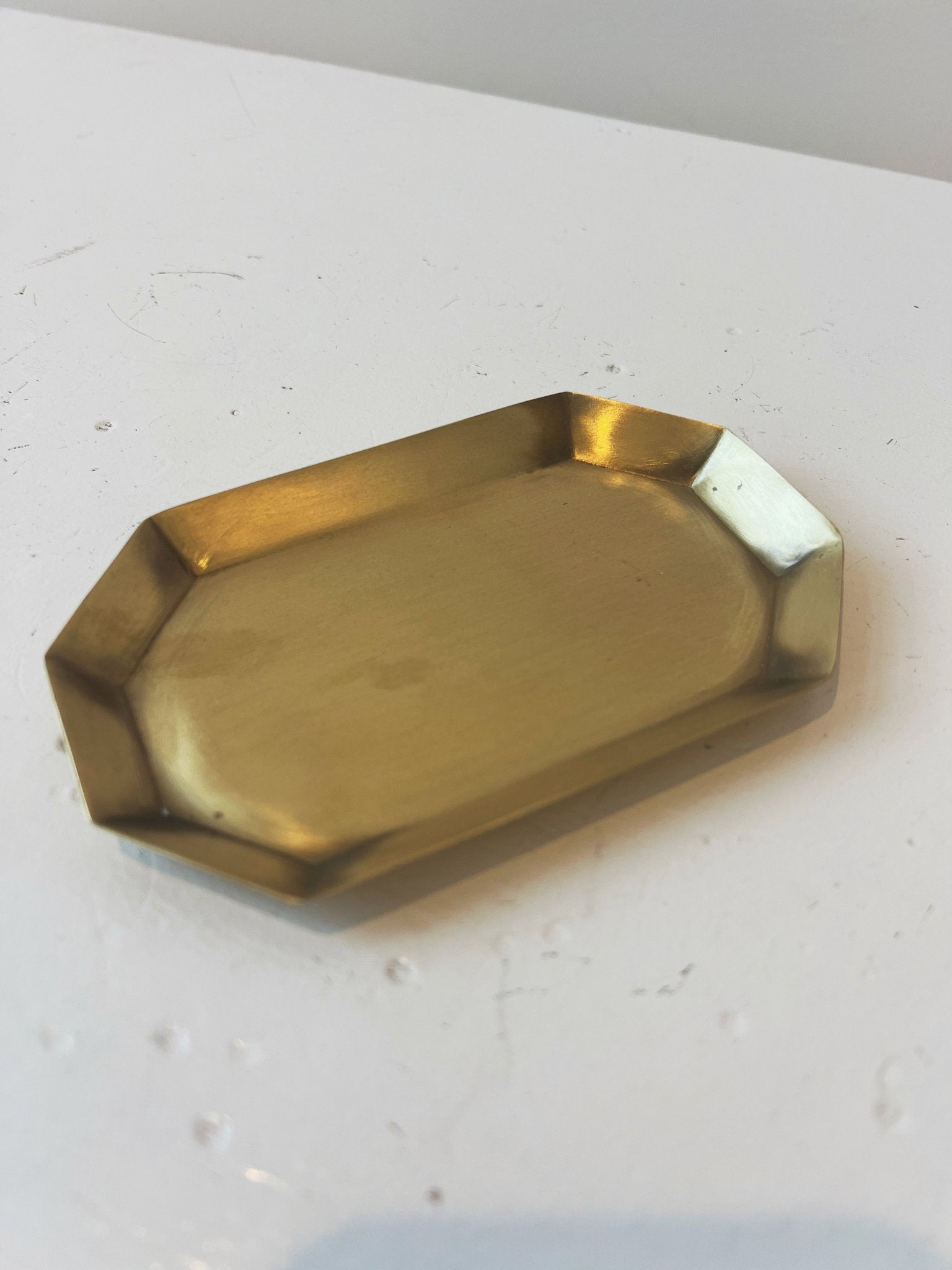 Octagonal Brass Plate - Spring Sweet