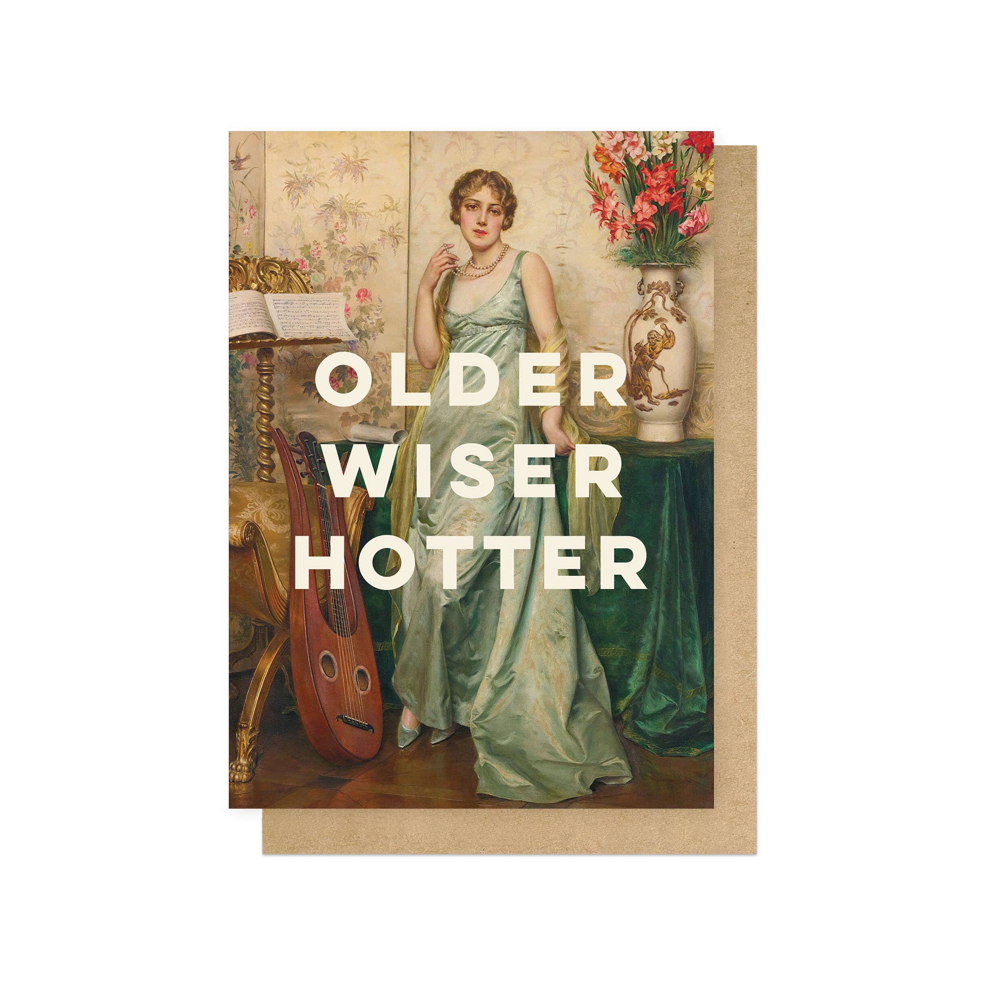 Older Wiser Hotter Greetings Card - Spring Sweet
