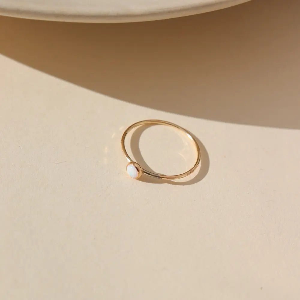 Opal Ring, Gold Filled - Spring Sweet