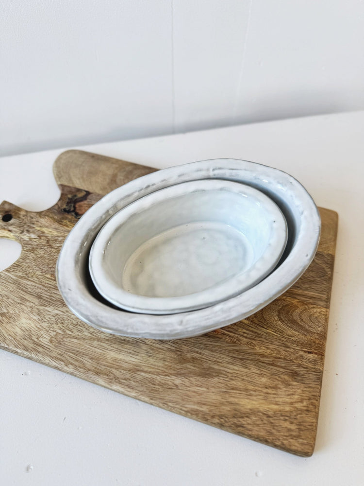 Oval Stoneware Baker - Spring Sweet
