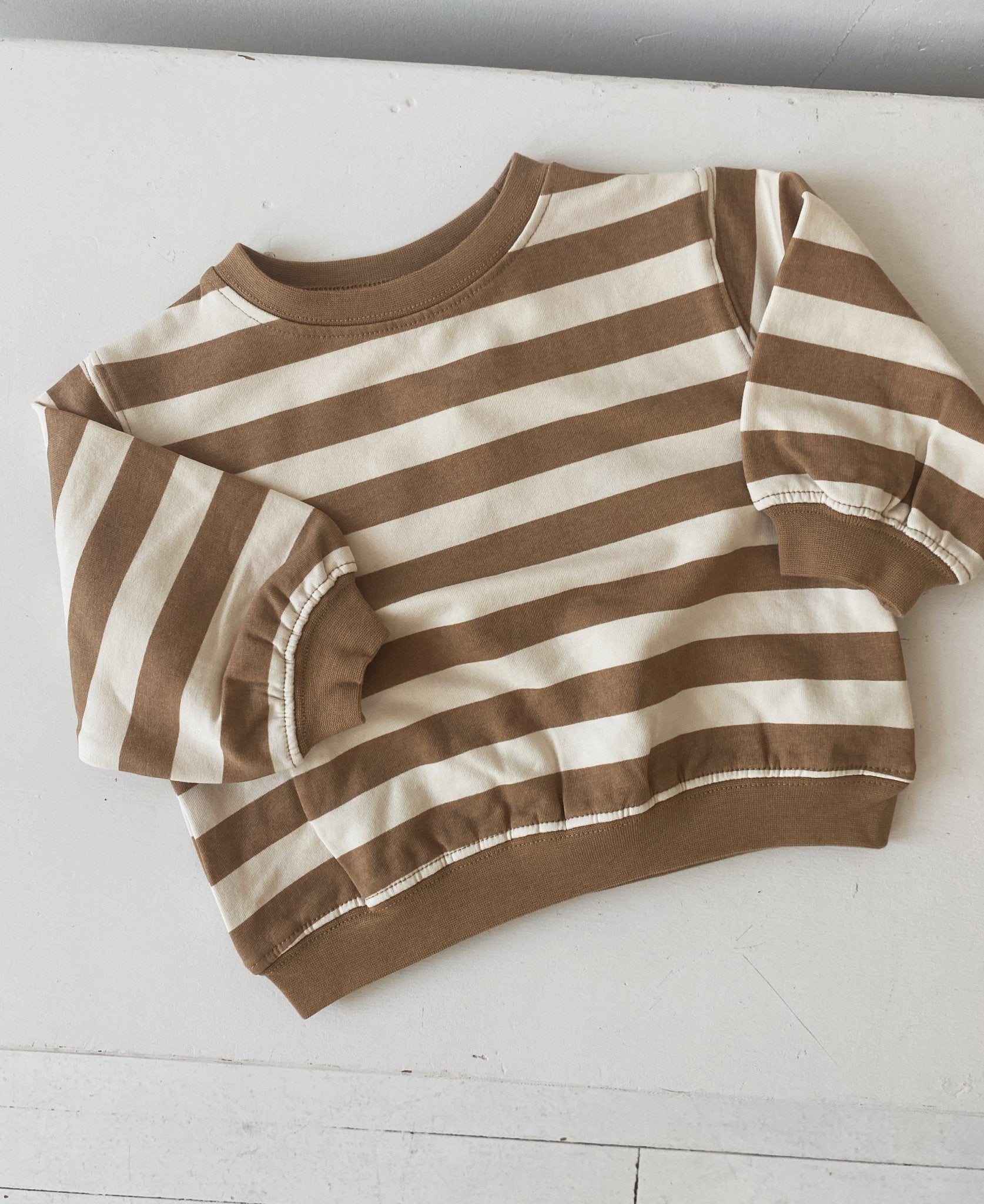 Oversized Crew Sweatshirt - Spring Sweet
