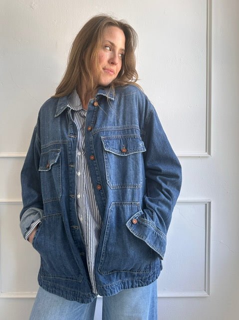 Oversized Denim Jacket - Spring Sweet