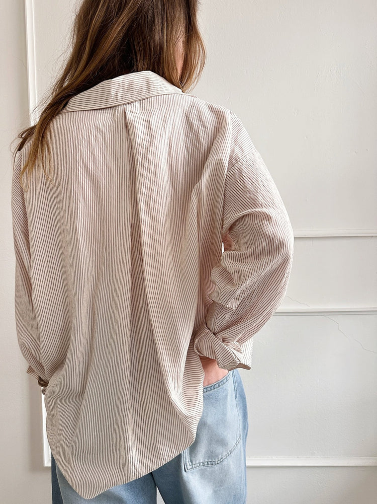 Oversized Lightweight Button - up - Spring Sweet