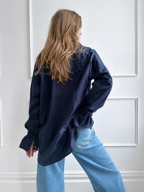 Oversized Shirt W/ Bow Detail - Spring Sweet