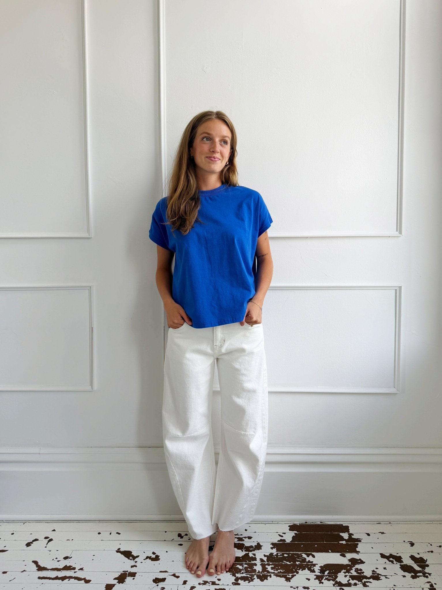 Oversized Sleeveless Tee - Spring Sweet