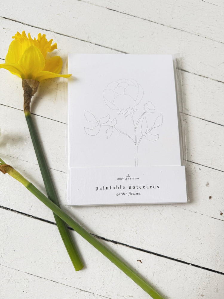 Paintable Notecard Set - Spring Sweet