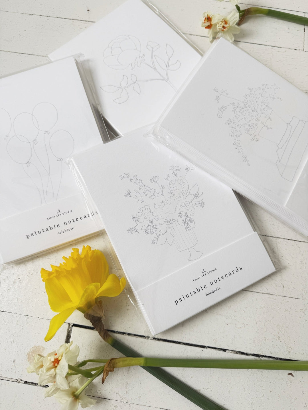Paintable Notecard Set - Spring Sweet