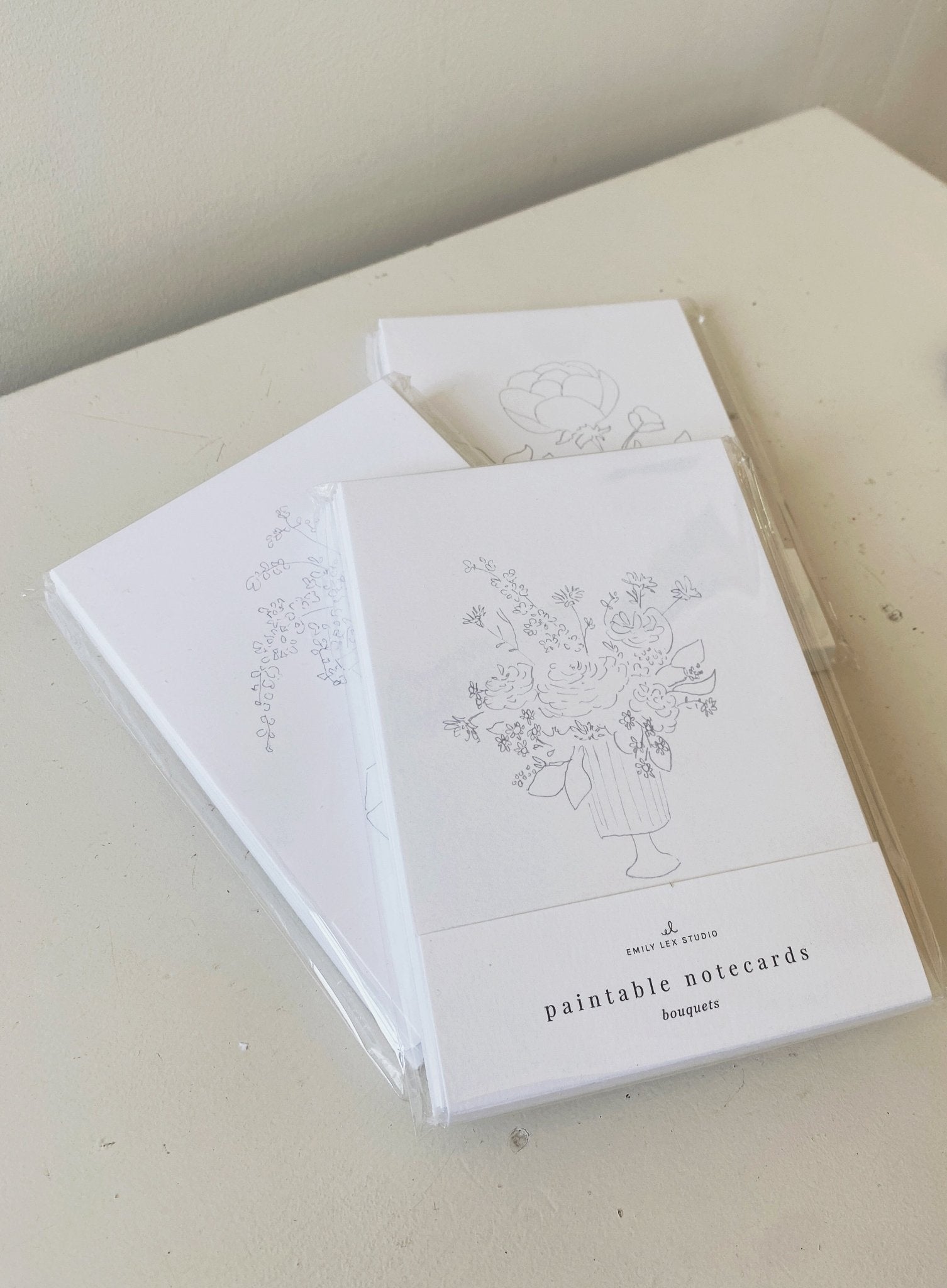 Paintable Notecard Set - Spring Sweet