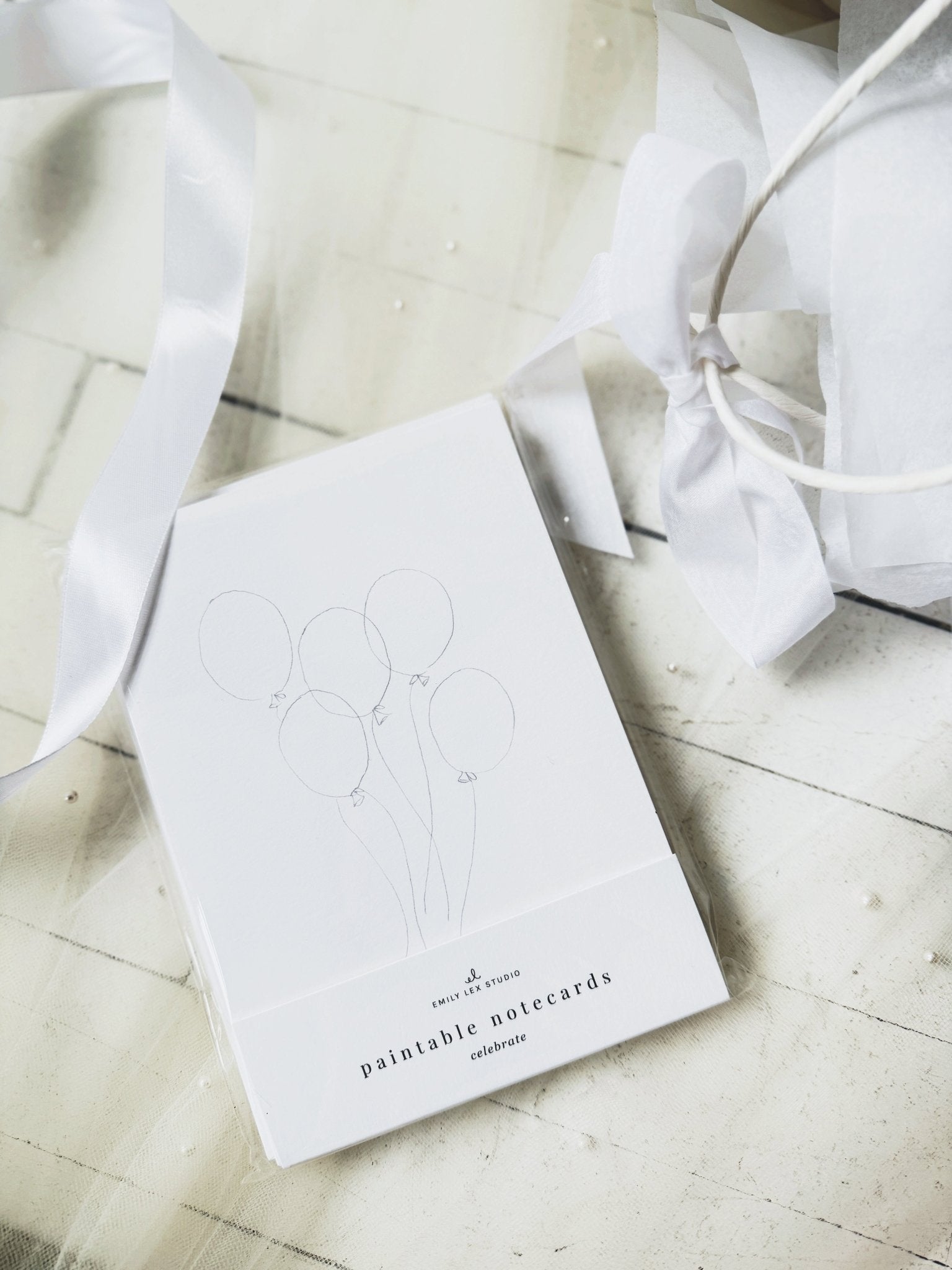 Paintable Notecard Set - Spring Sweet