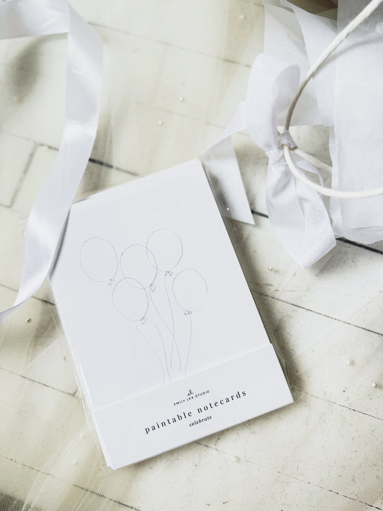 Paintable Notecard Set - Spring Sweet