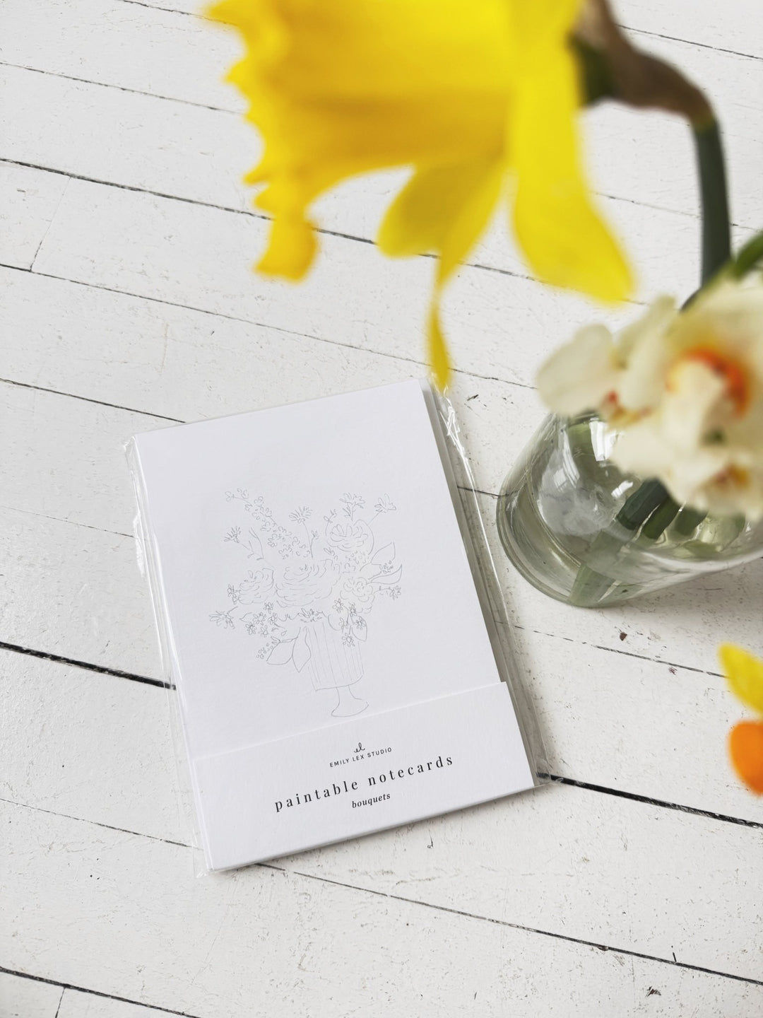 Paintable Notecard Set - Spring Sweet