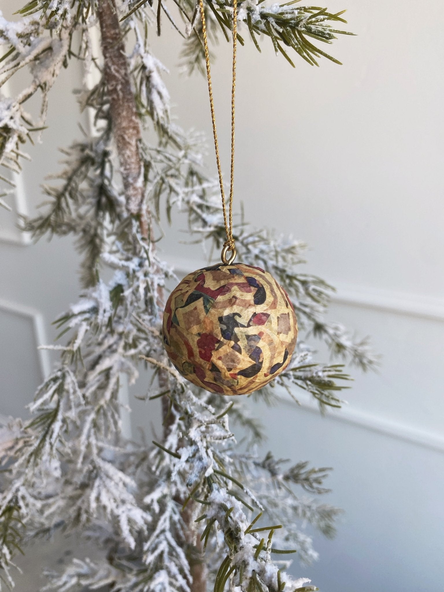 Paper Mache Ball Ornaments - Spring Sweet