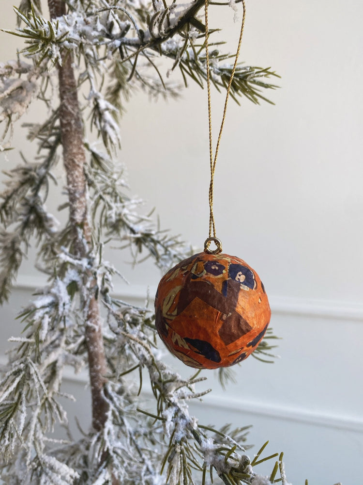 Paper Mache Ball Ornaments - Spring Sweet