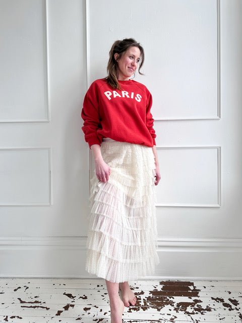 "Paris" Fleece Sweatshirt - Spring Sweet