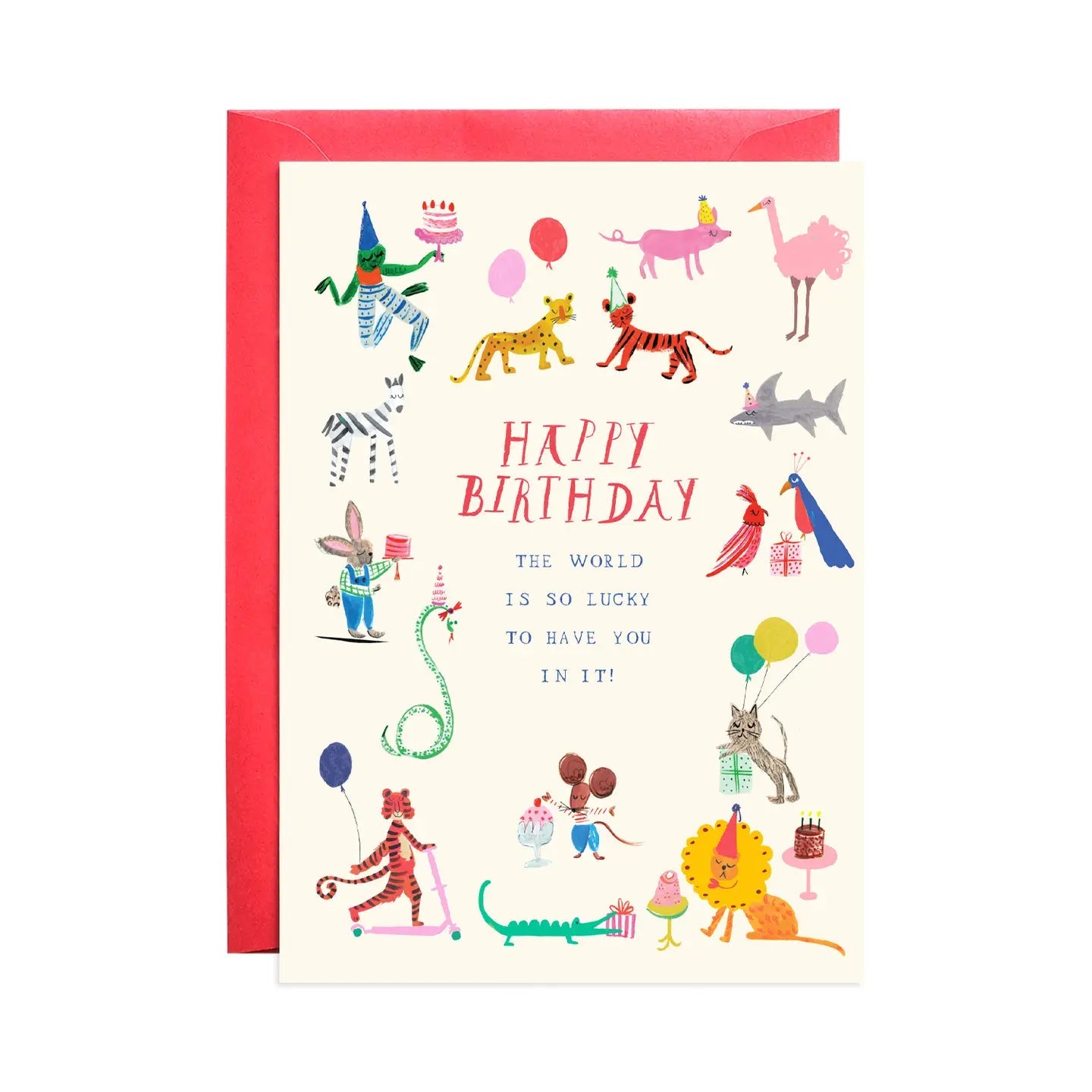 Party At the Zoo Card - Spring Sweet