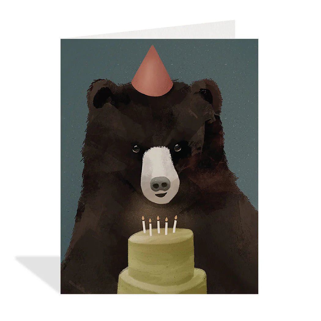 Party Bear Card - Spring Sweet