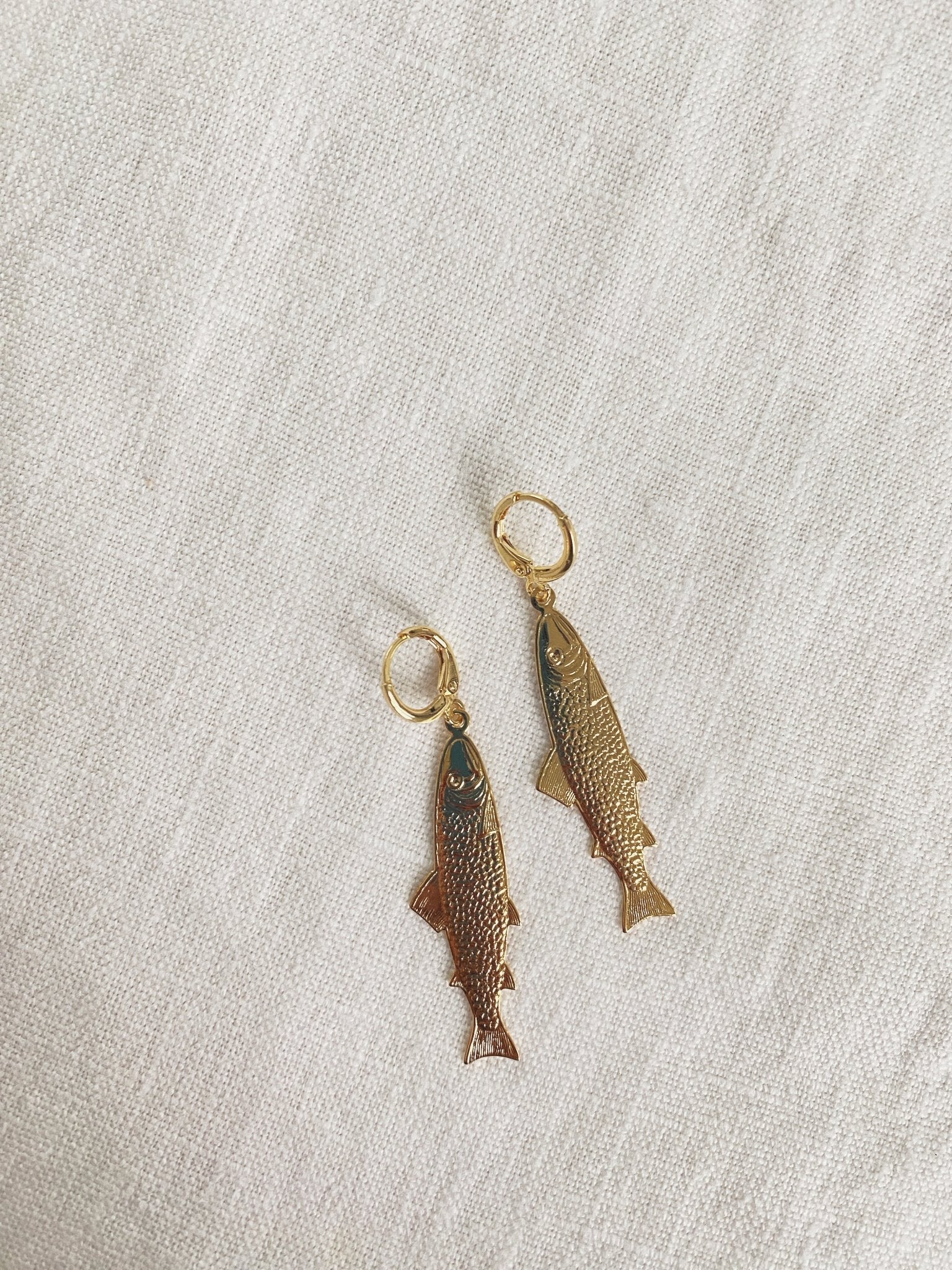 Pesce Hoops, Gold Plated - Spring Sweet