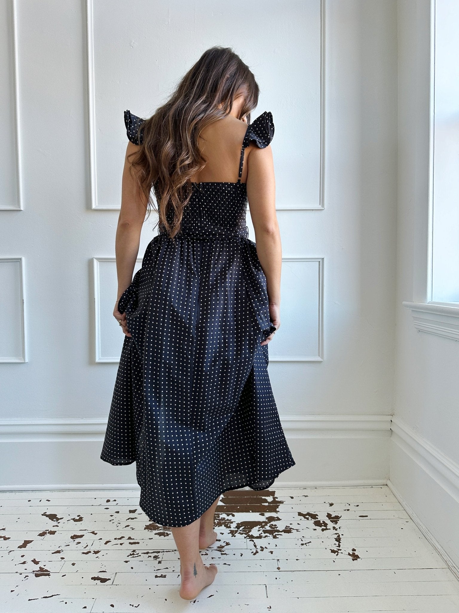 Polka Dot Corset Midi dress - Spring Sweet