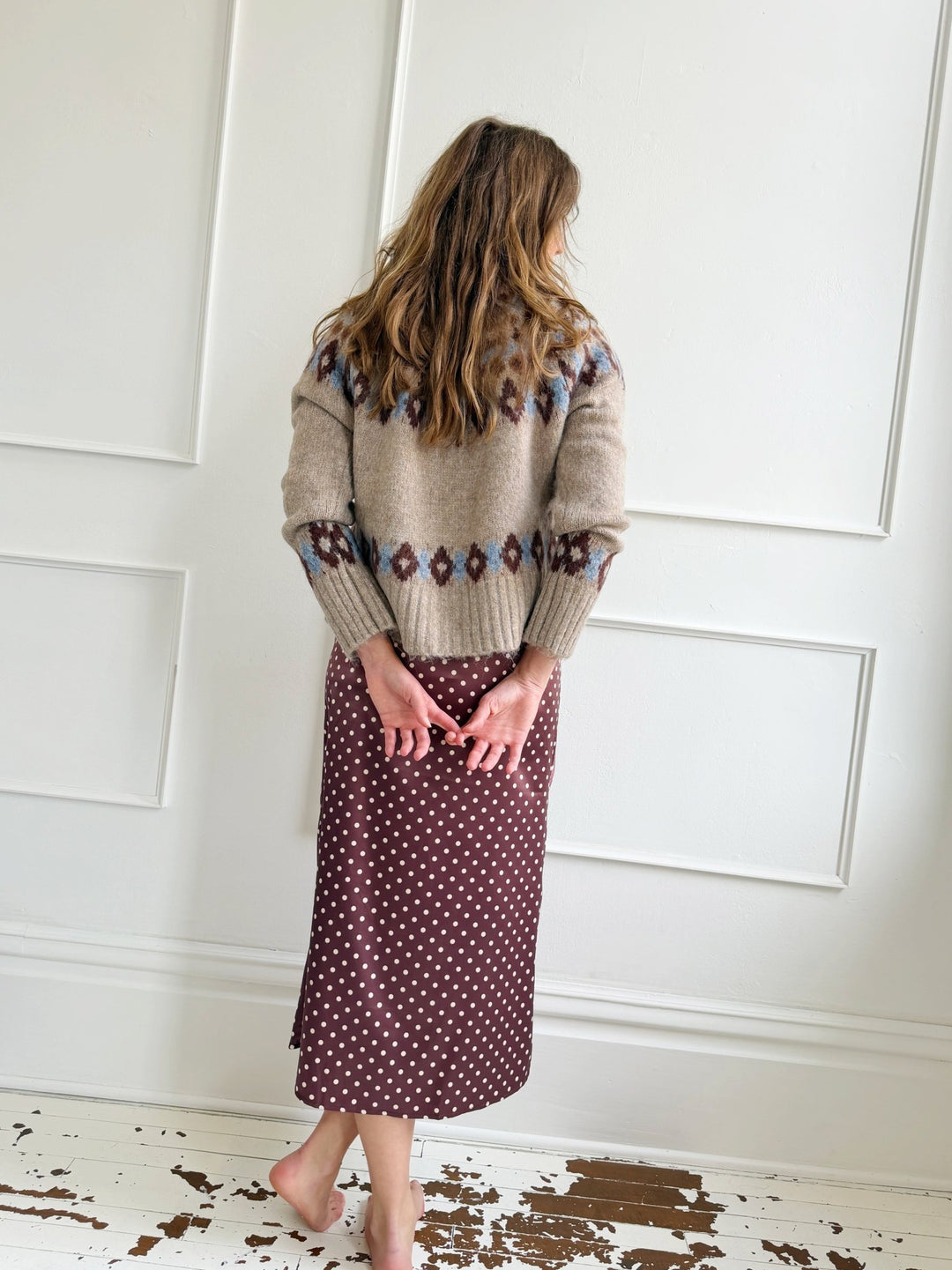 Polka Dot Midi Skirt - Spring Sweet