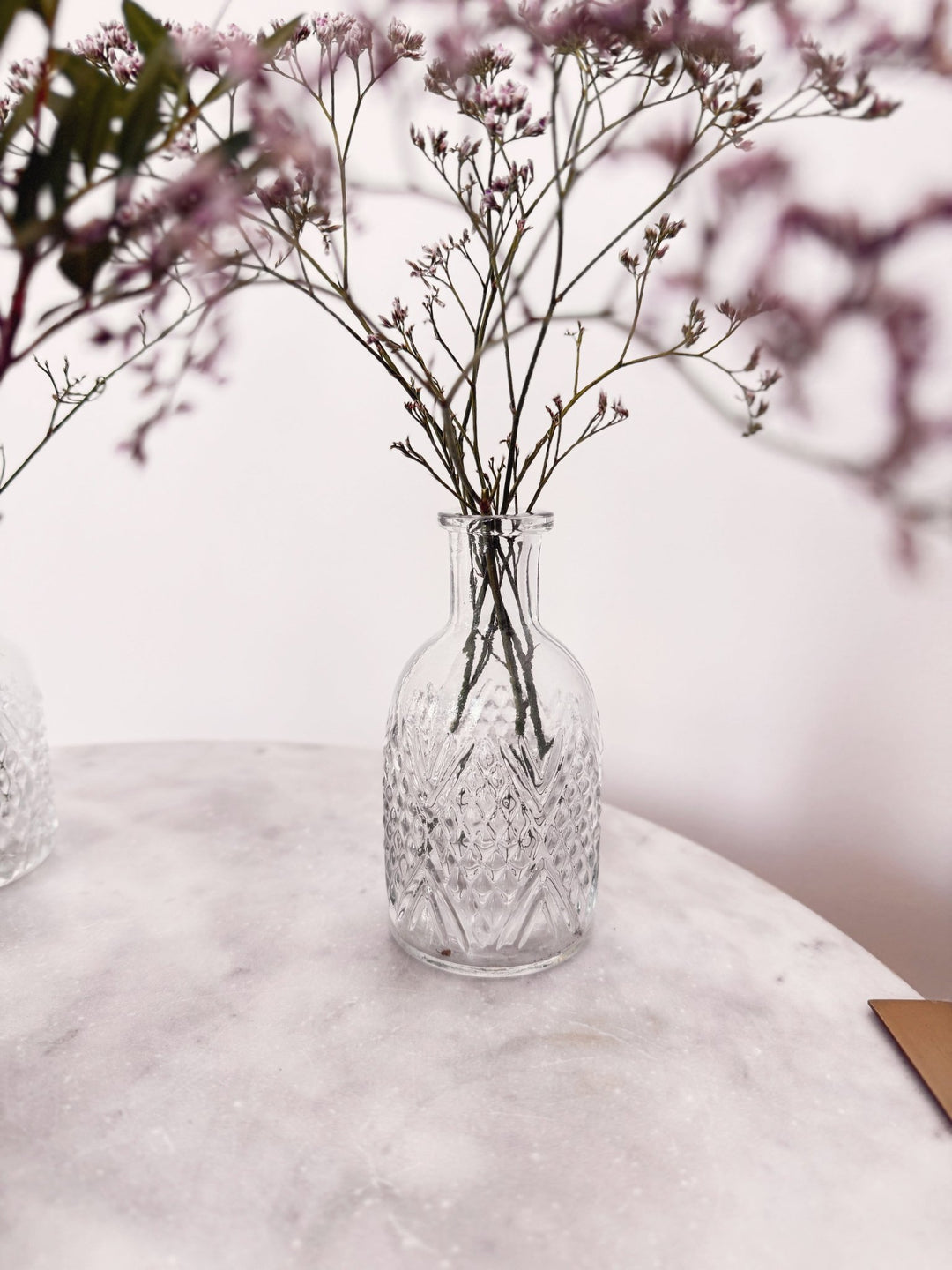 Pressed Glass Bud Vase - Spring Sweet
