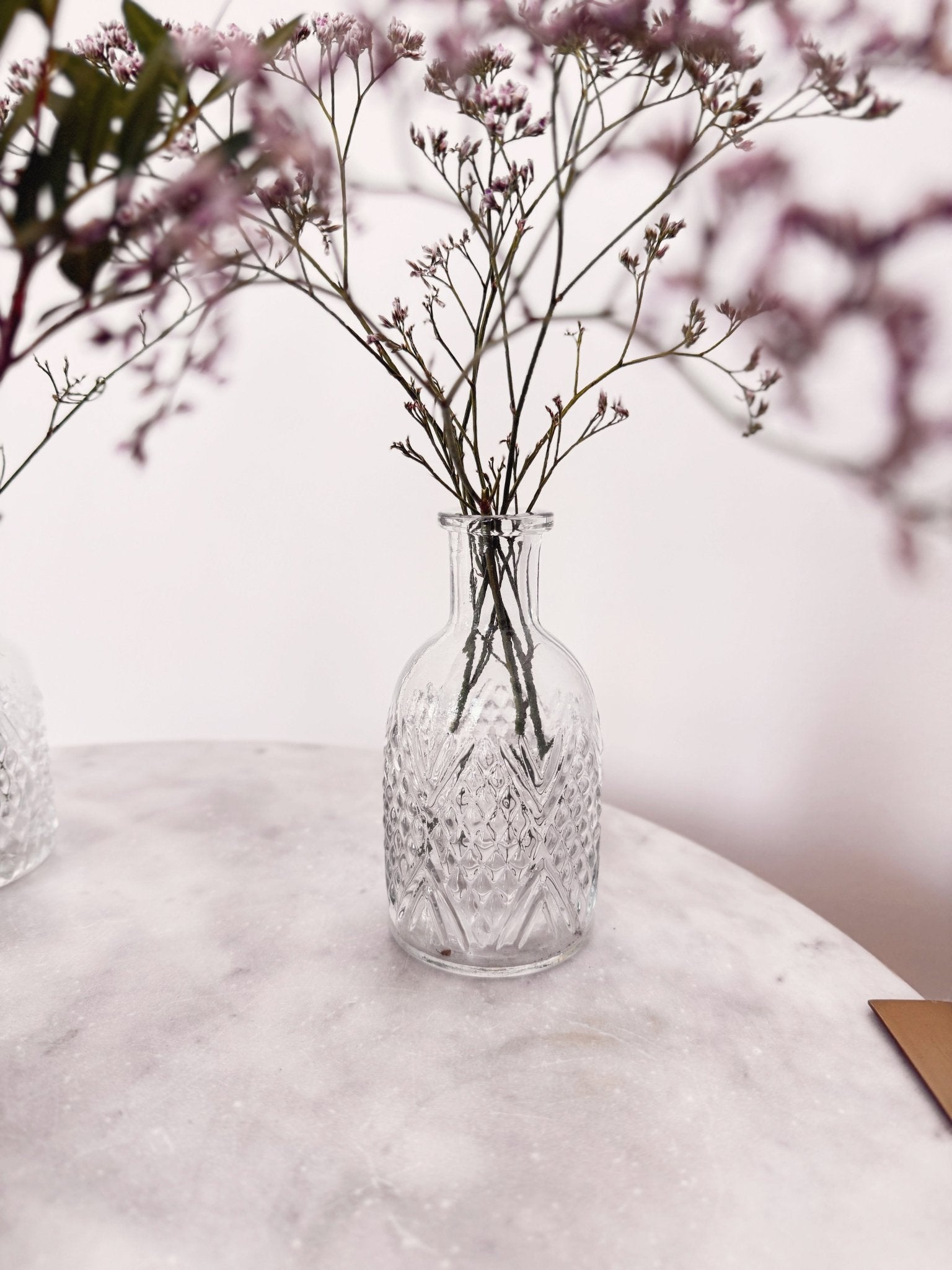 Pressed Glass Bud Vase - Spring Sweet