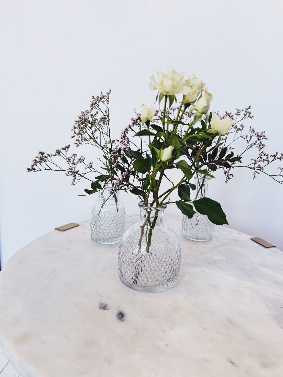 Pressed Glass Bud Vase - Spring Sweet