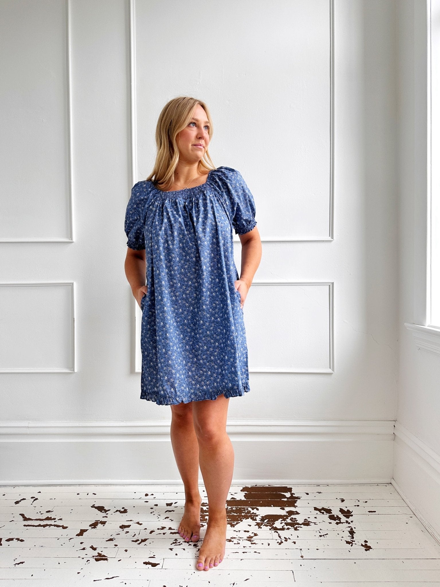 Puff Sleeve Floral Dress - Spring Sweet