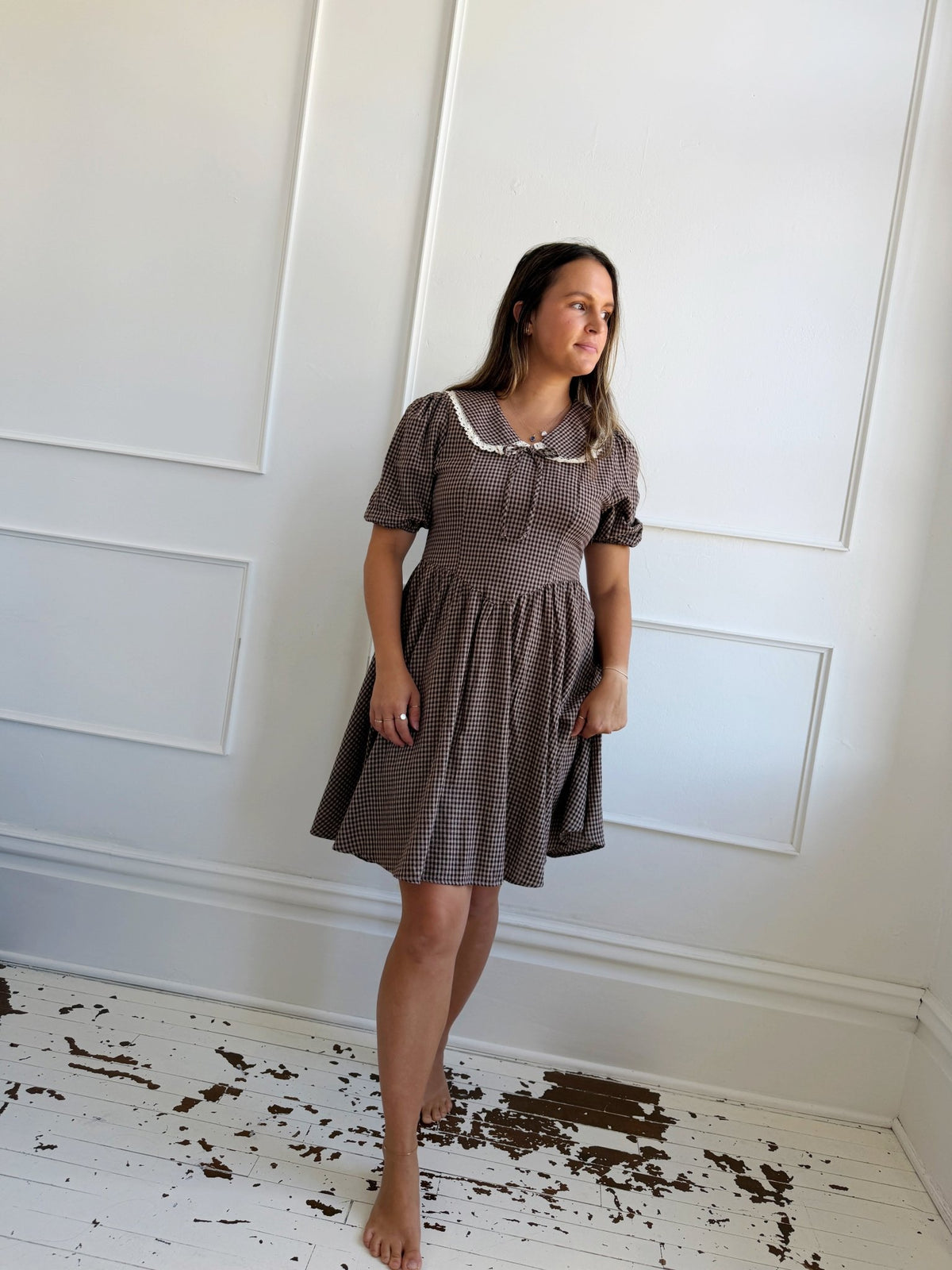 Puff Sleeve Mini Dress - Spring Sweet