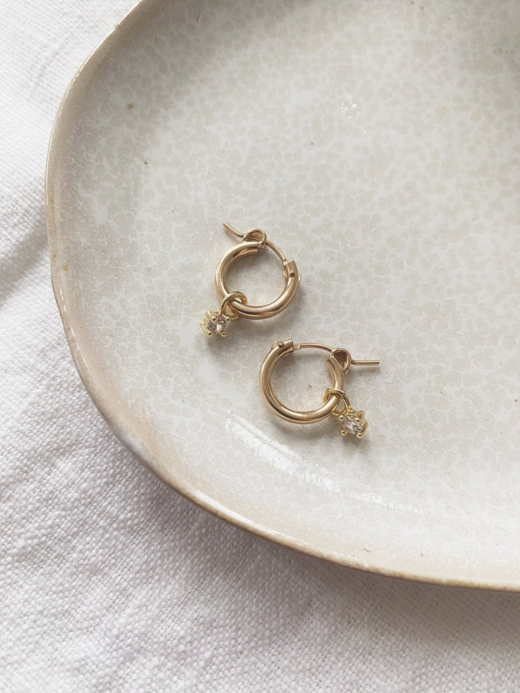 Quinn Hoops, Gold Filled - Spring Sweet