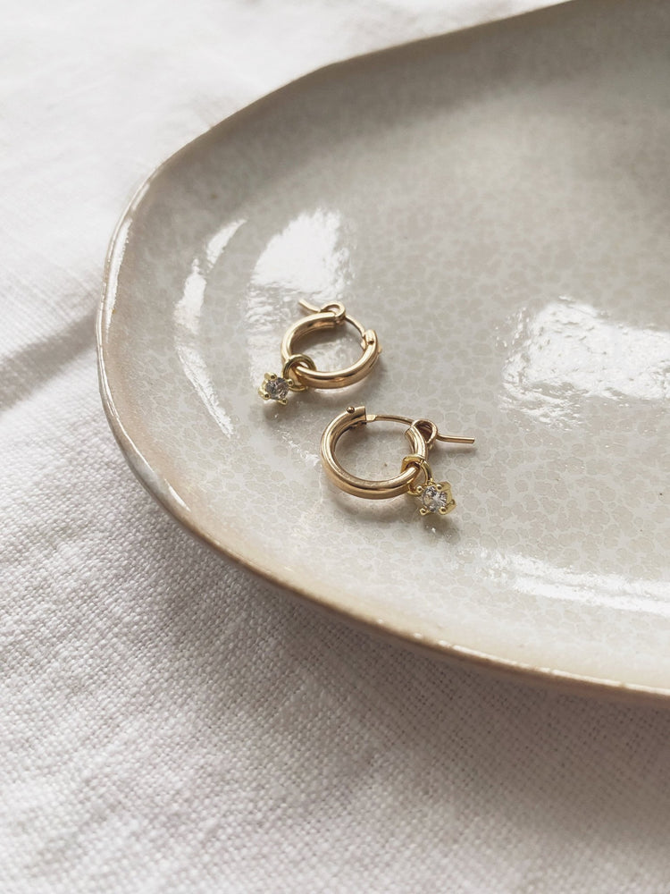 Quinn Hoops, Gold Filled - Spring Sweet