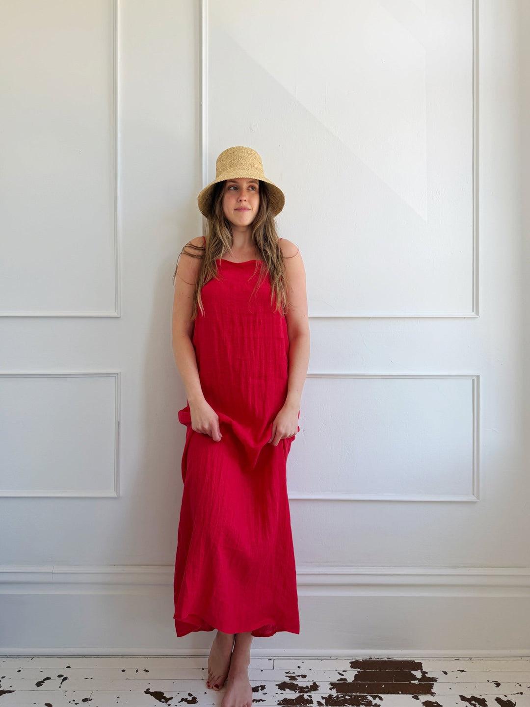 Raffia Bucket Hat - Spring Sweet