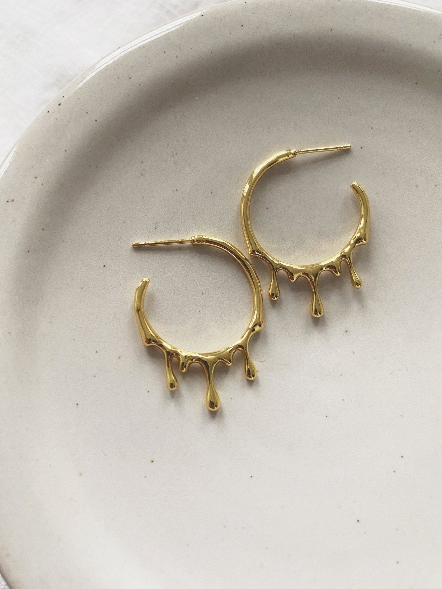Rain Hoops, Gold Plated - Spring Sweet