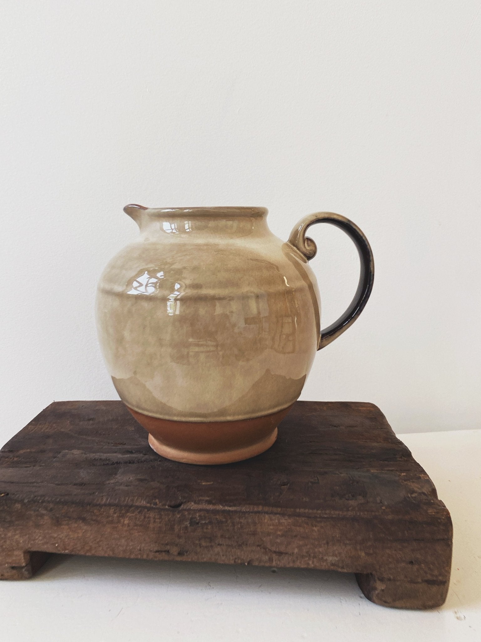Reactive Glaze Stoneware Pitcher - Spring Sweet
