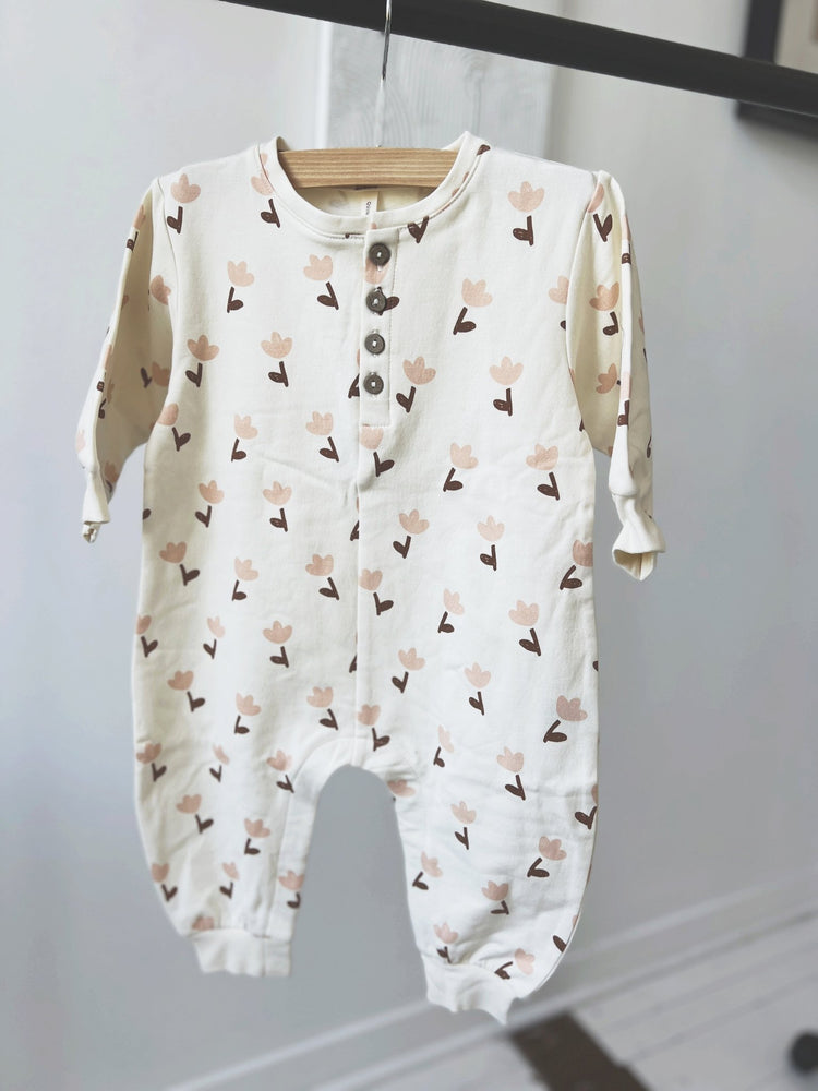 Relaxed Fleece Jumpsuit - Spring Sweet