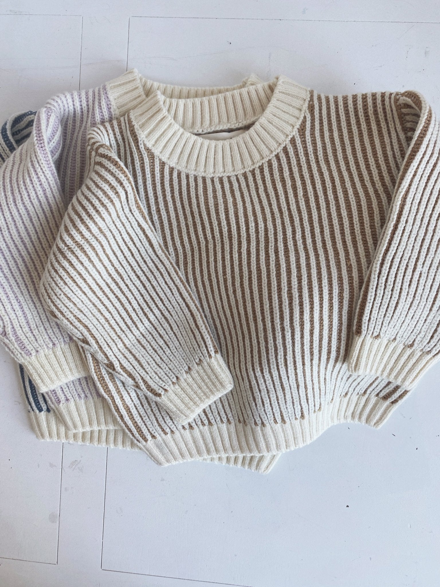 Relaxed Knit Sweater - Spring Sweet