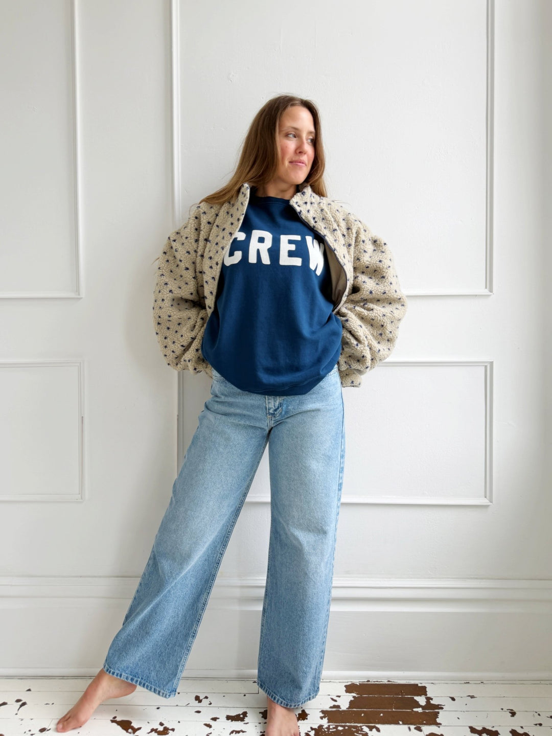 Relaxed Straight Denim - Spring Sweet