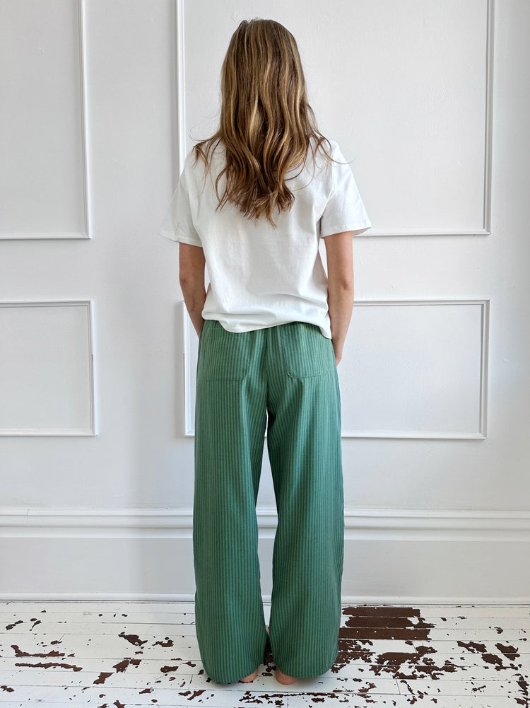 Relaxed Stripe Drawstring Pants - Spring Sweet