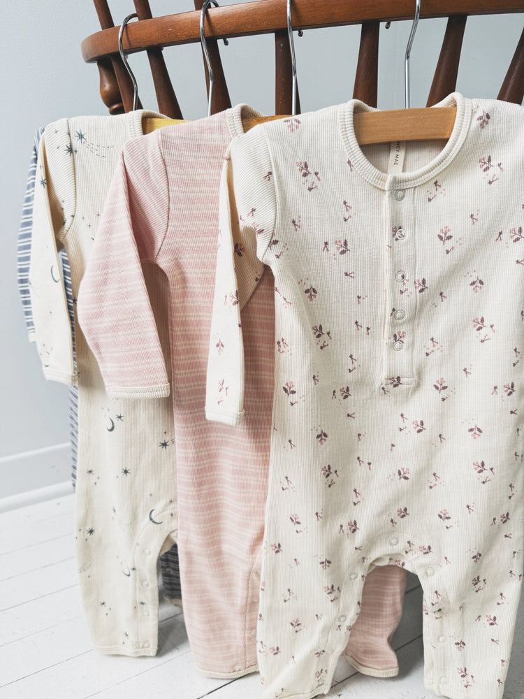 Ribbed Baby Jumpsuit - Spring Sweet